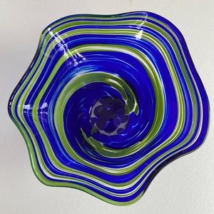 Glass Eye Studio ‘Summer Blue’ small glass bowl